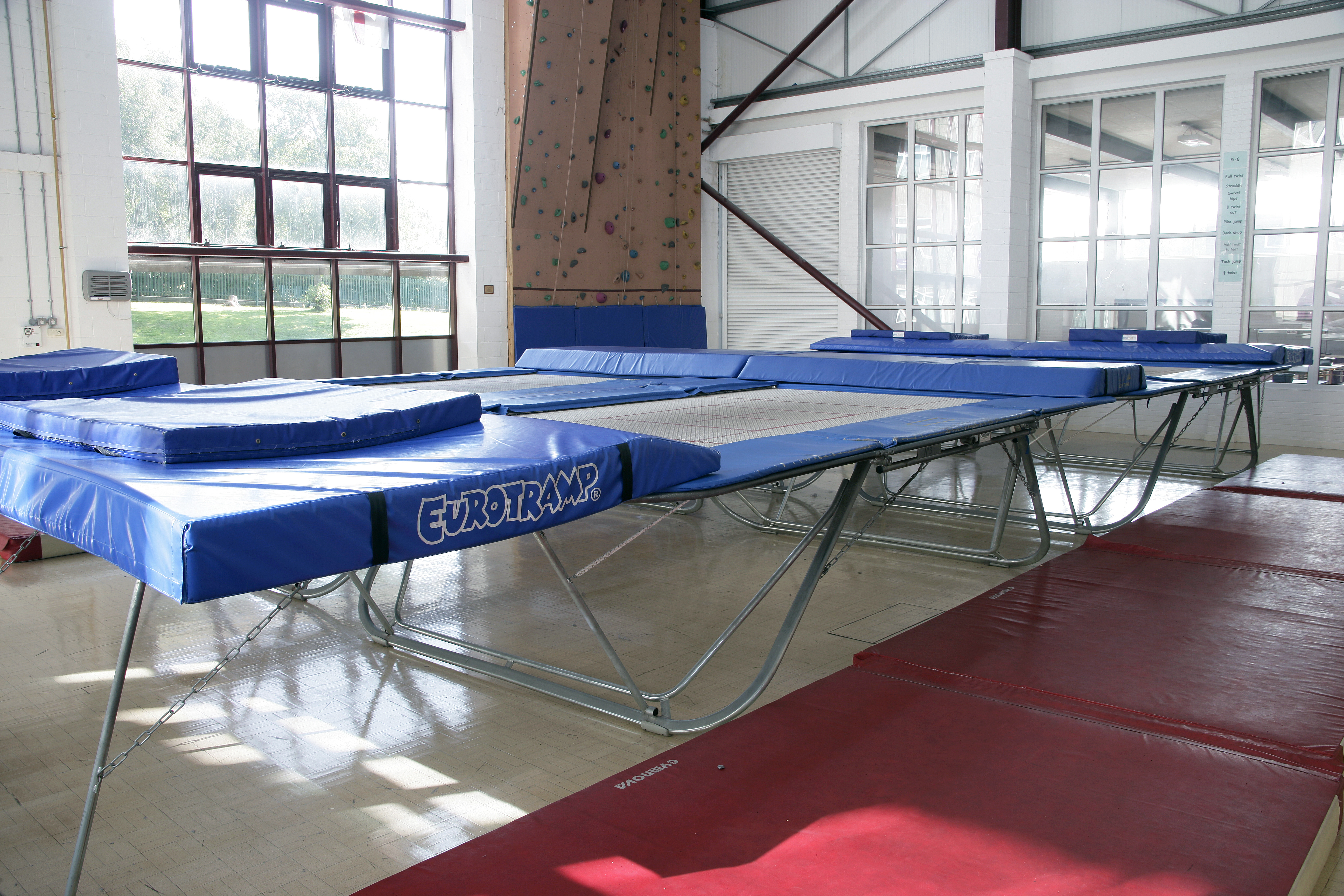 Trampoline hall at The Valley Leadership Academy